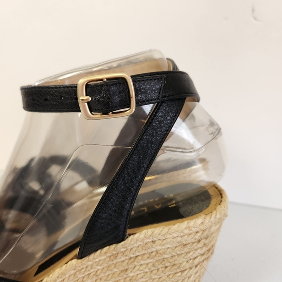 Palomitas by Paloma Barcelo Black Knot Sandals Shoes Wedge Heels Open Toe 36 6 - Picture 5 of 13